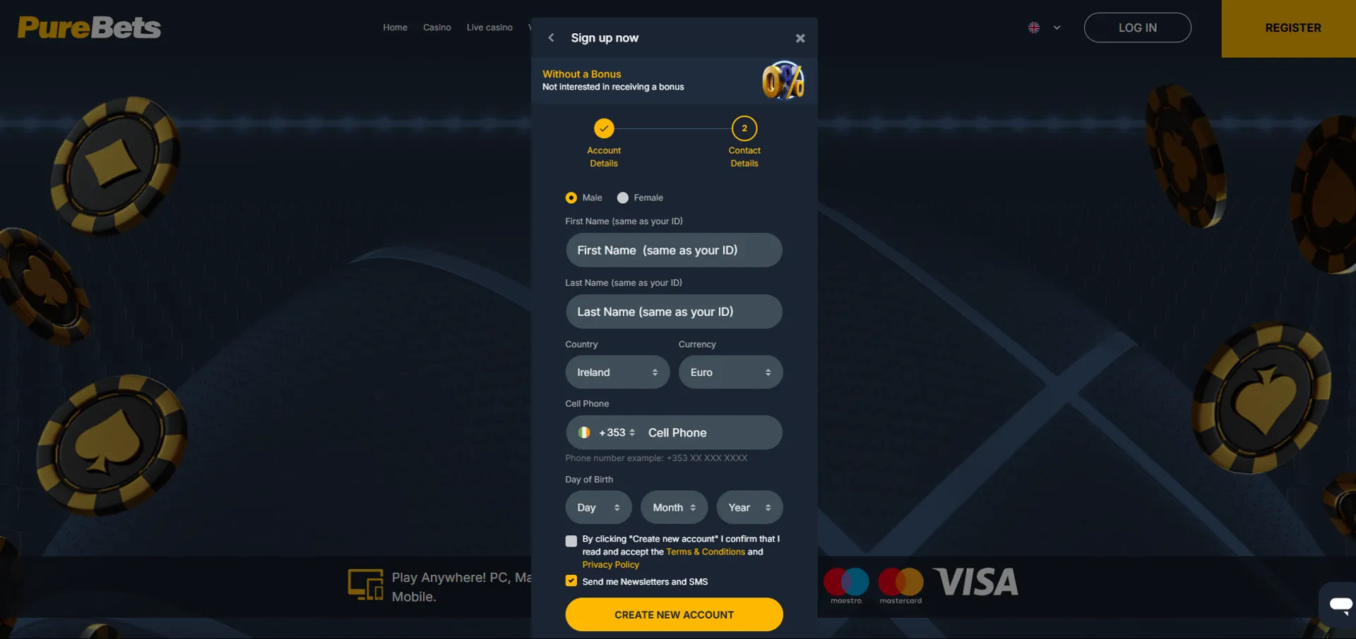 h2bet bônus 25 reais codigo